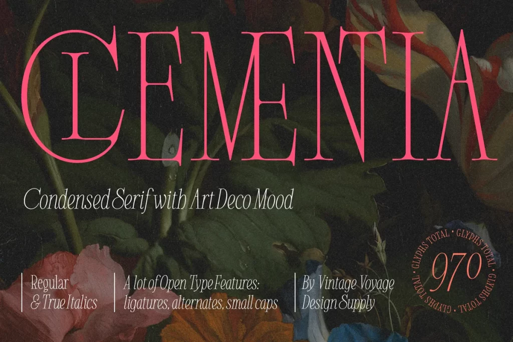clementia stylish serif font
